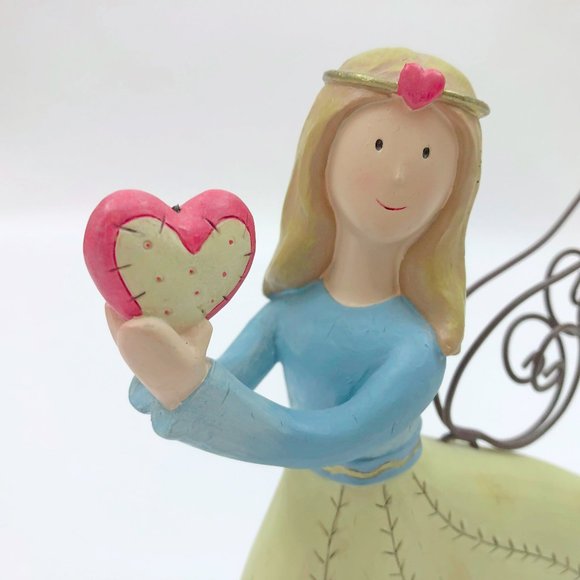 EUC Blonde Angel Nurse Holding a Heart Figurine - Picture 2 of 8